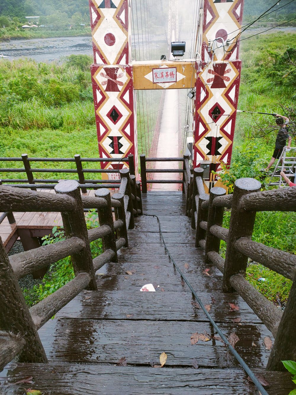 宜蘭景觀木棧道地坪高壓清洗