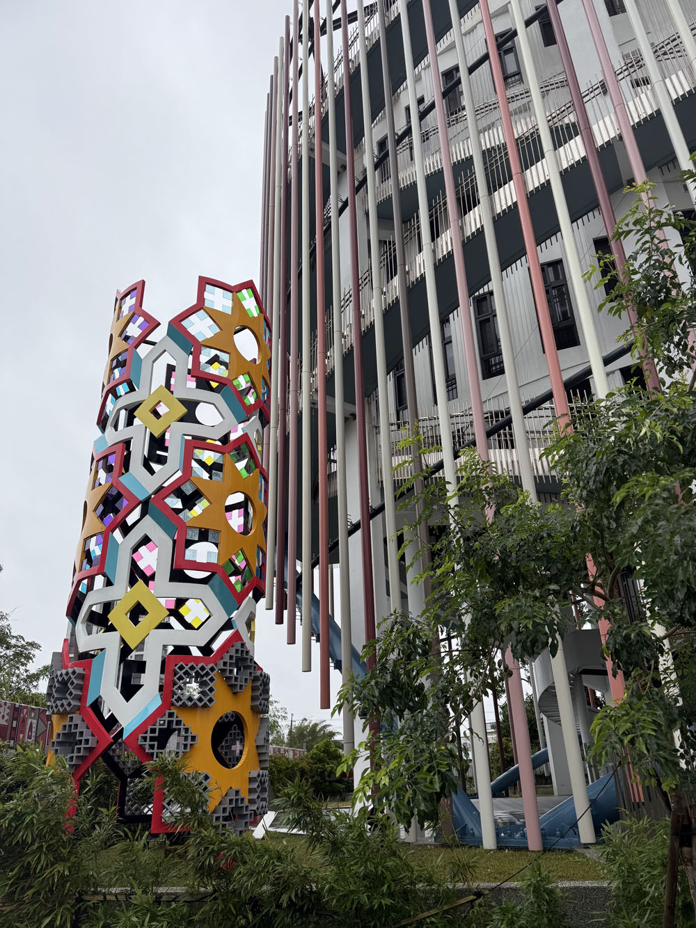 宜蘭公共建築外牆高壓清洗